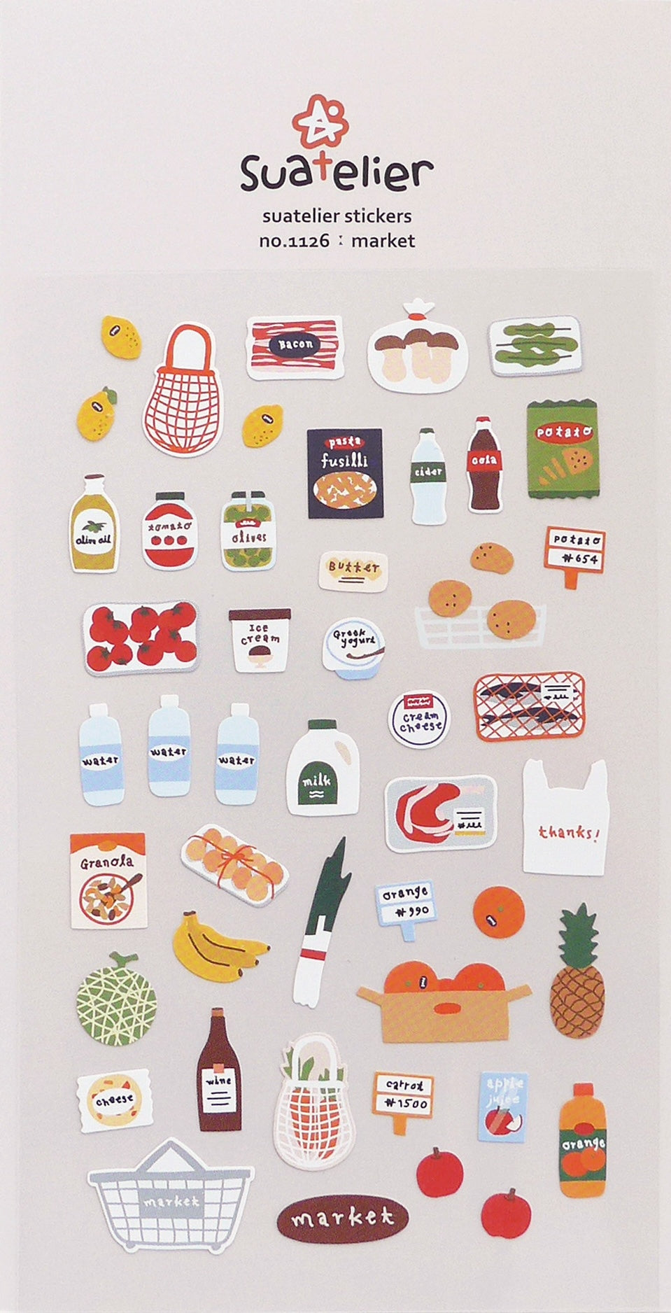 Market Sticker Sheet