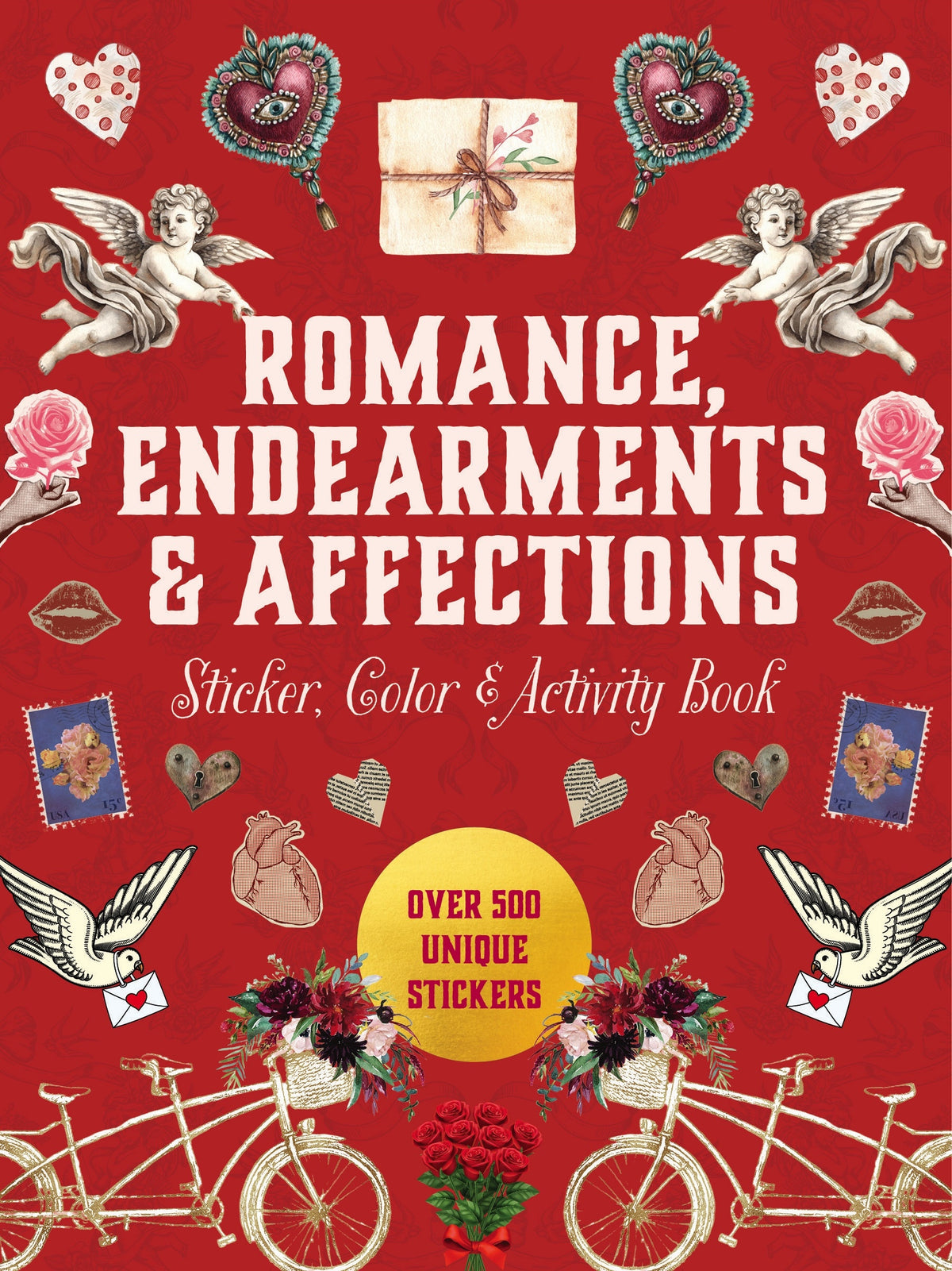Romance, Endearments & Affections Sticker, Color & Activity Book