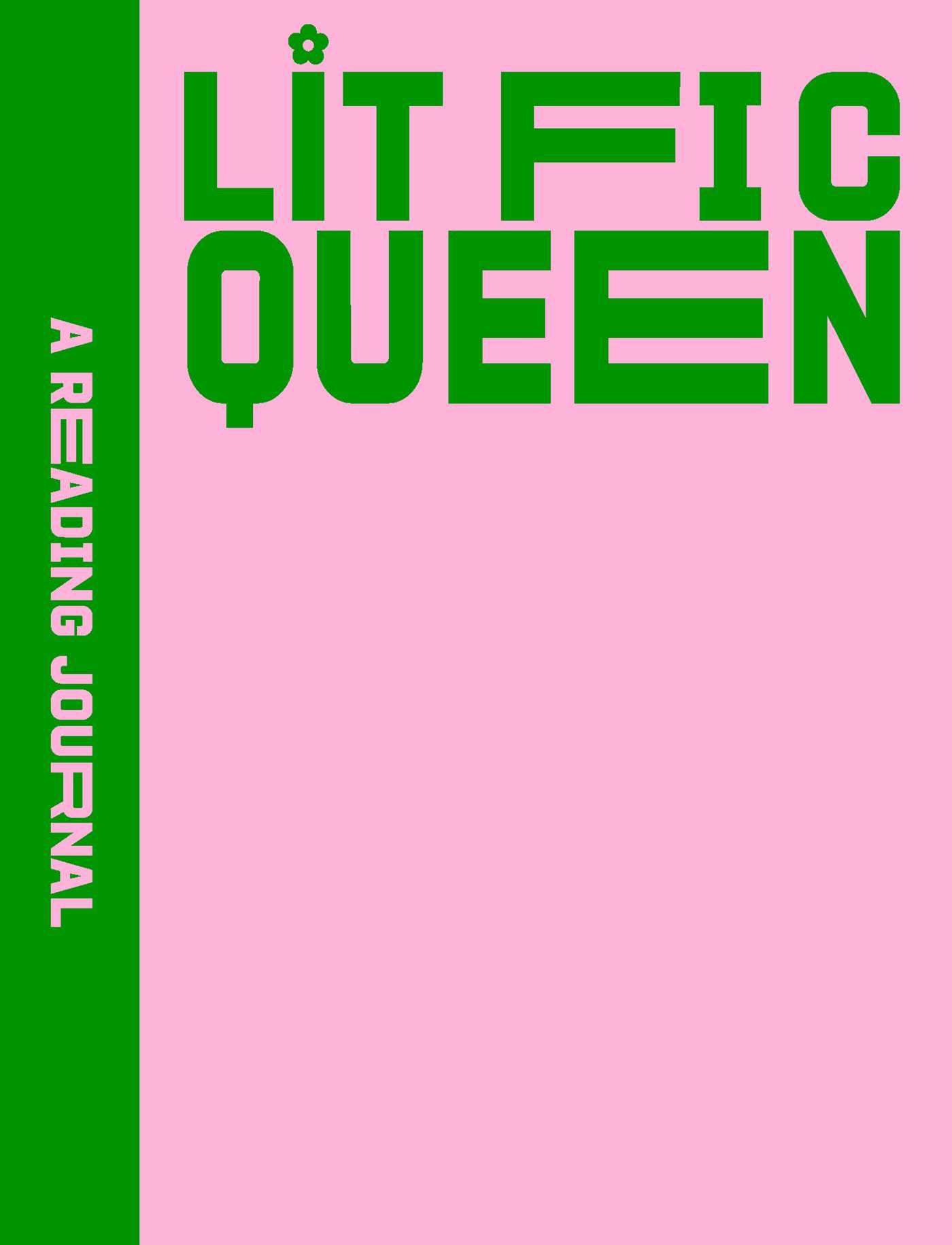 Pink book cover with green text and a vertical green stripe on a pink background