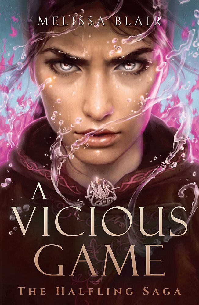 Book cover of &#39;A Vicious Game&#39; by Melissa Blair with a fantasy design.