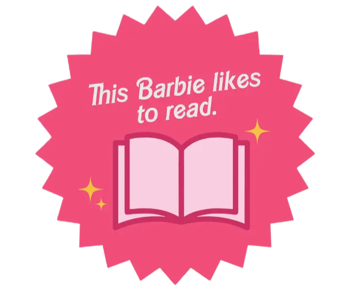 Barbie Likes to Read Sticker