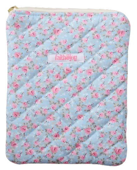 Blue Floral Stardust E-Reader Sleeve