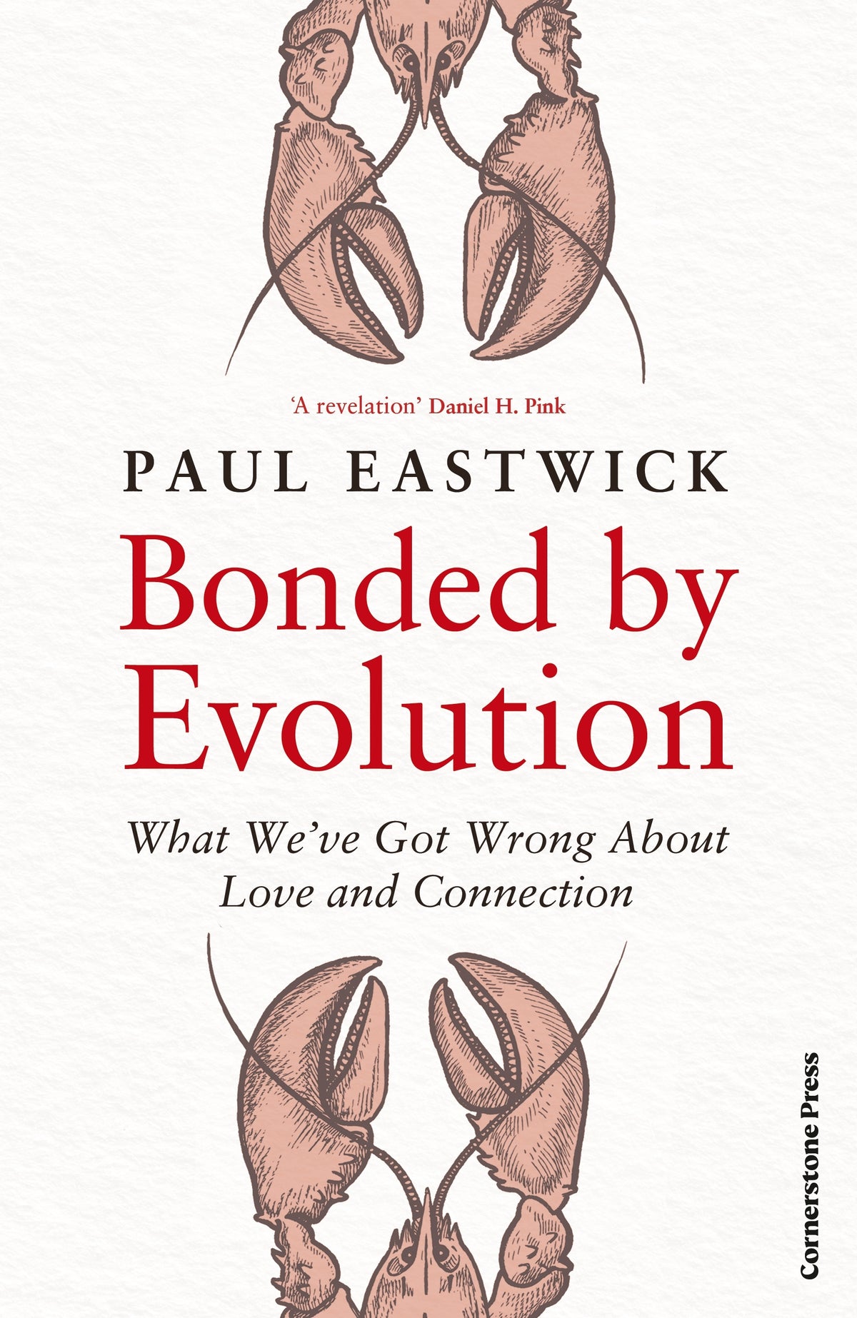 Book cover of 'Bonded by Evolution' by Paul Eastwick with illustrations of crabs.