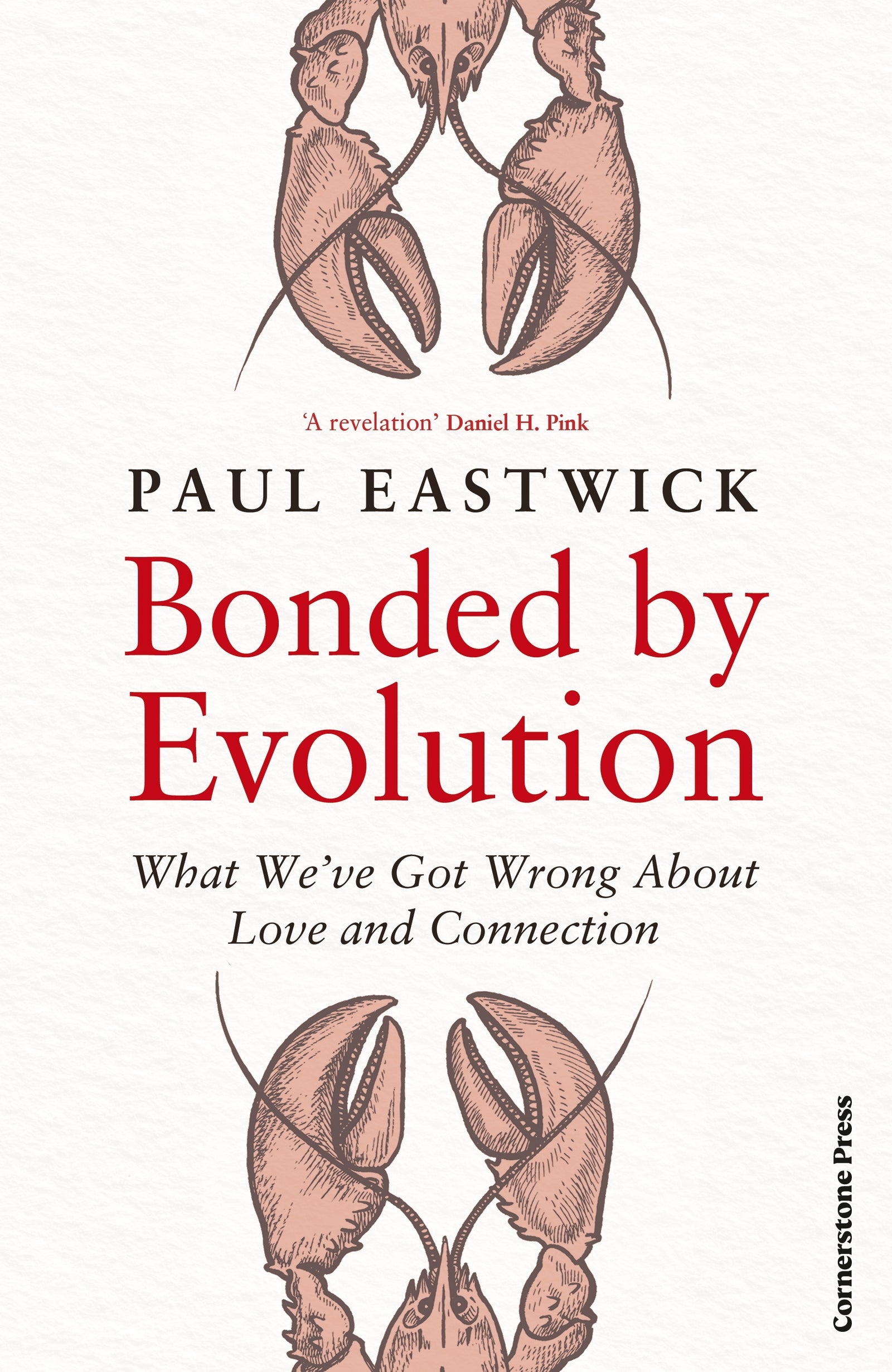 Book cover of 'Bonded by Evolution' by Paul Eastwick with illustrations of crabs.