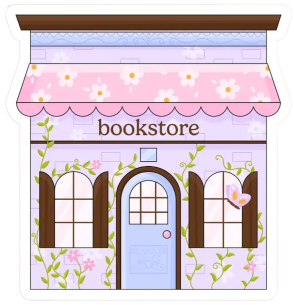 Spring Bookstore Sticker