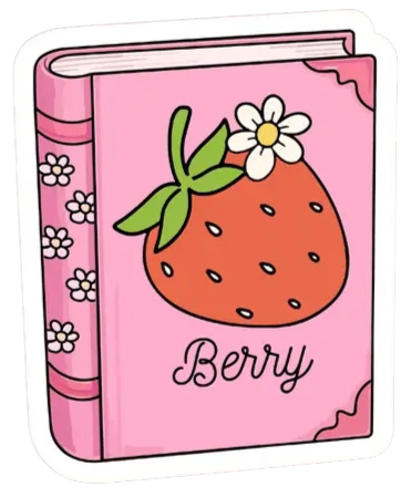 Berry Book Sticker