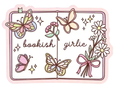 Bookish Girlie Butterflies Sticker
