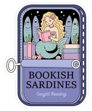 Bookish Sardines Sticker