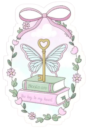 Books Are the Key To My Heart Sticker