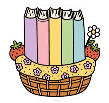 Books Picnic Basket Sticker