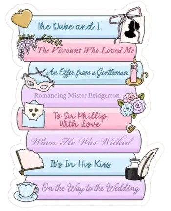 Bridgeton Book Stack Sticker