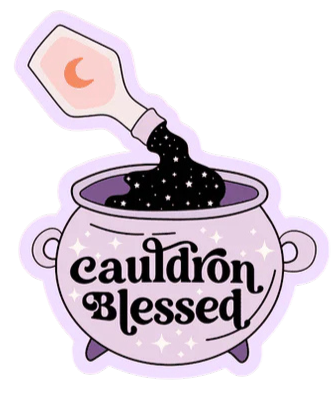 Cauldron Blessed Sticker