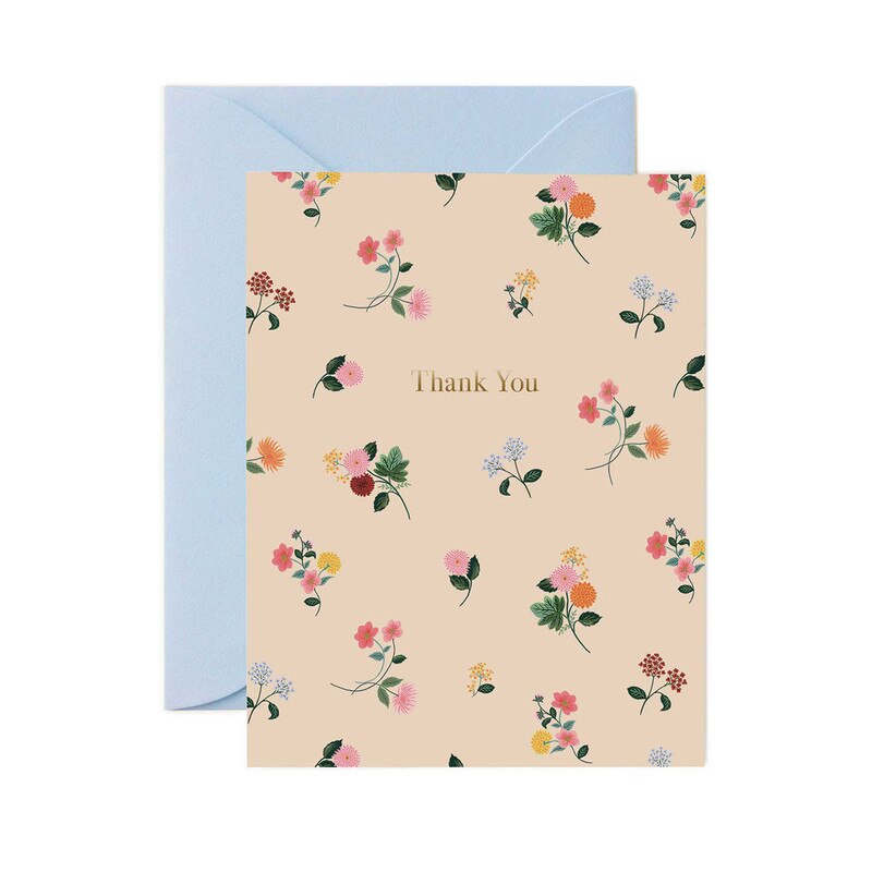 Ditsy Dahlia Thank You Card / Rifle Paper Co. / Buy Now Online