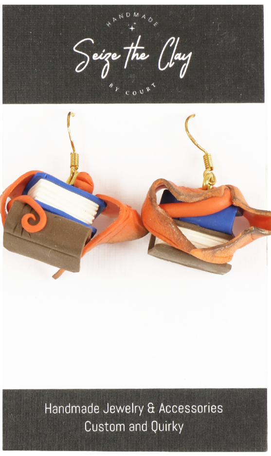 Dragon Book Earrings 09