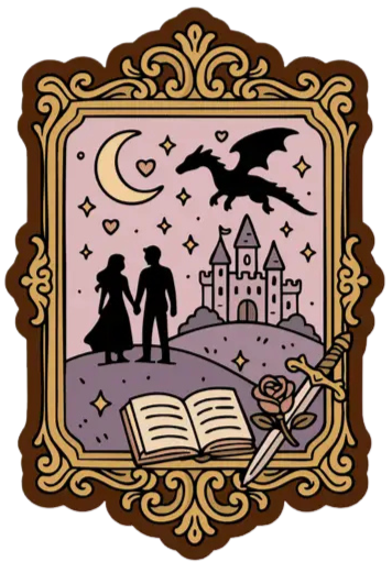 Fantasy Vintage Frame Sticker