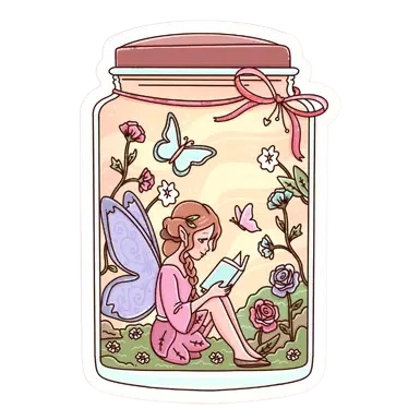 Fairy Jar Reader Sticker