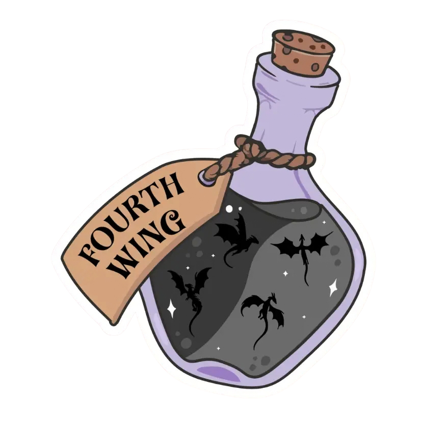 Fourth Wing Jar Sticker