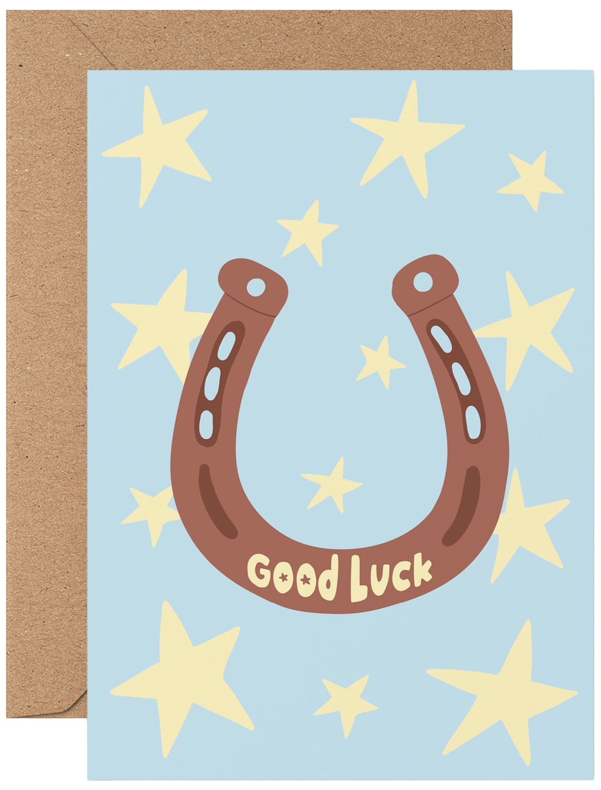 Good Luck Horse Shoe Greeting Card