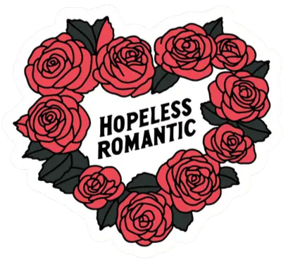 Hopeless Romantic Sticker