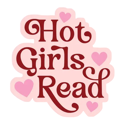 Hot Girls Read Hearts Sticker
