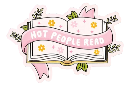 Hot People Read Book Sticker