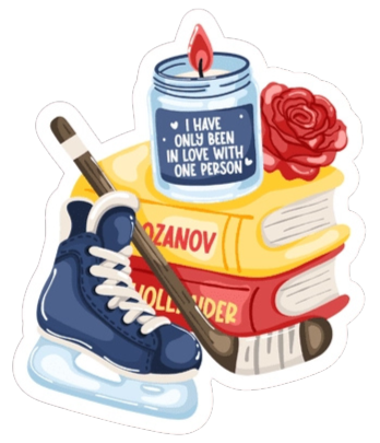 HR Book Stack Sticker