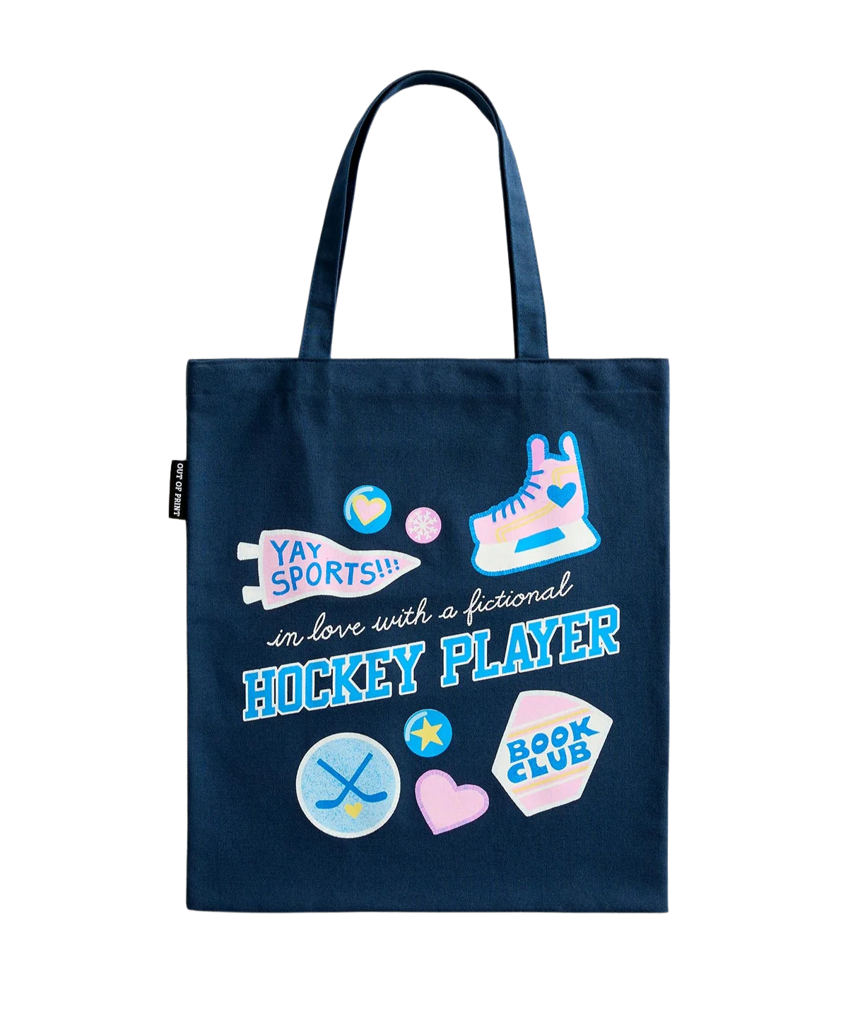 In Love with a Fictional Hockey Player Tote Bag
