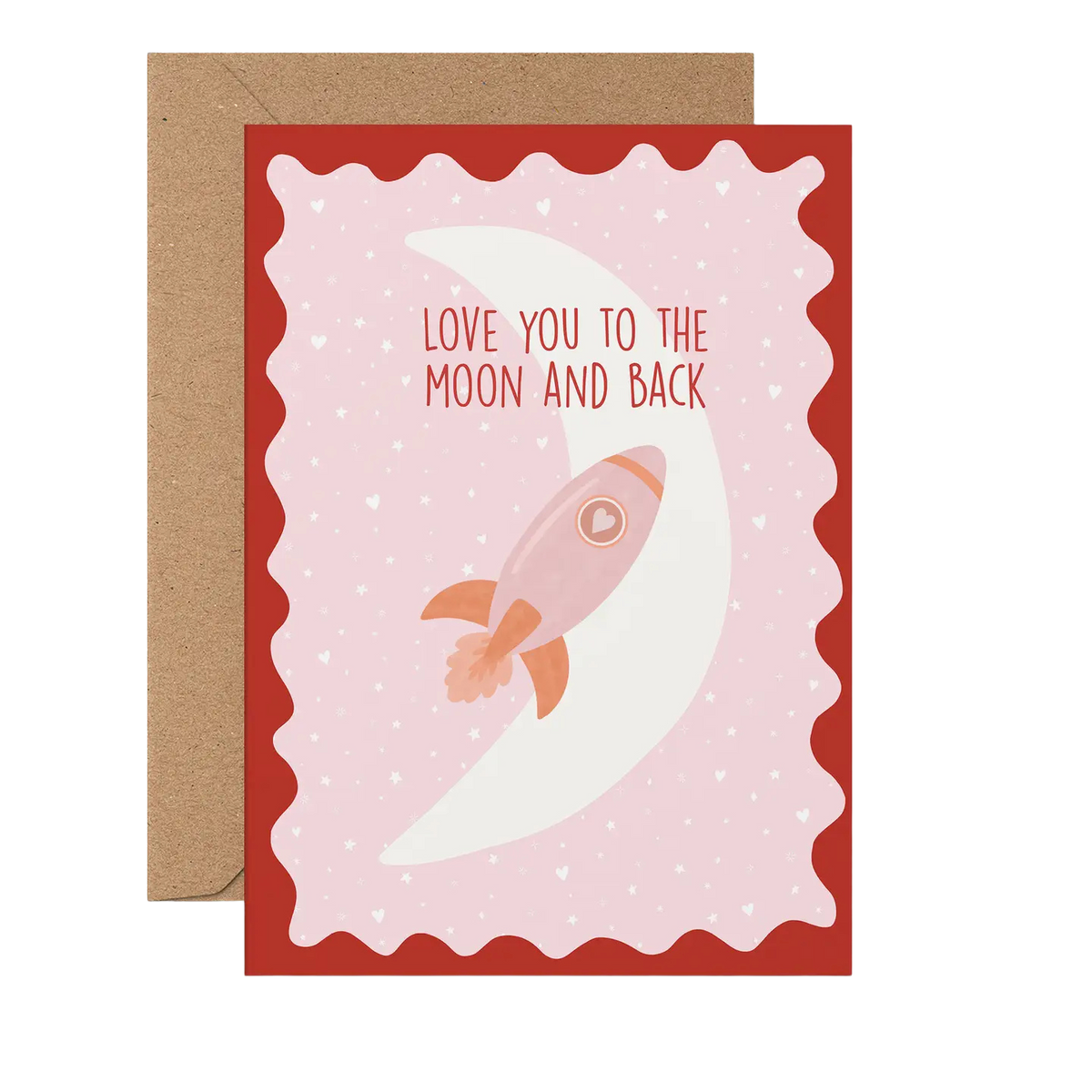 Love You To the Moon Greeting Card