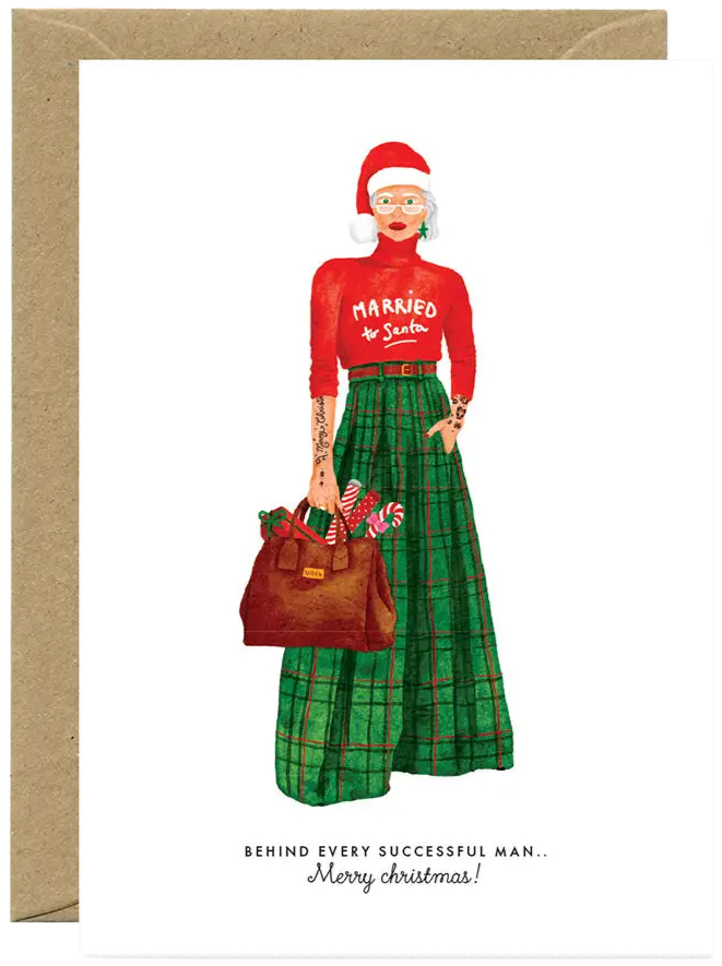 Married To Santa Greeting Card