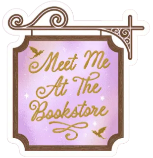 Meet Me At the Bookstore Sticker