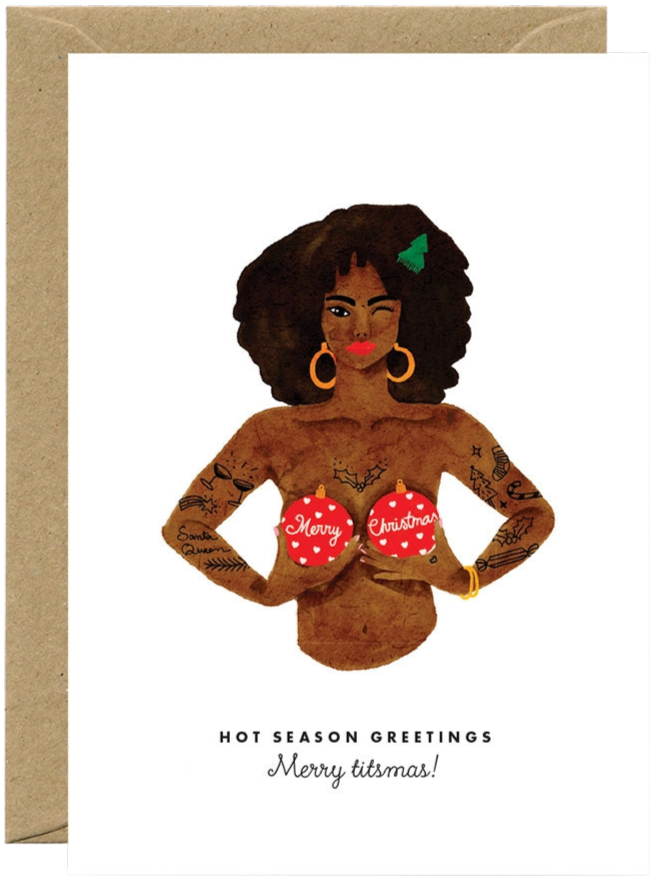 Merry Titsmas Greeting Card