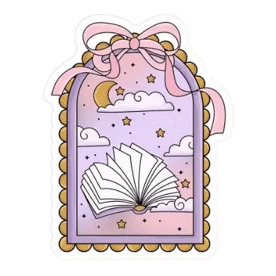 Midnight Reader Frame Sticker