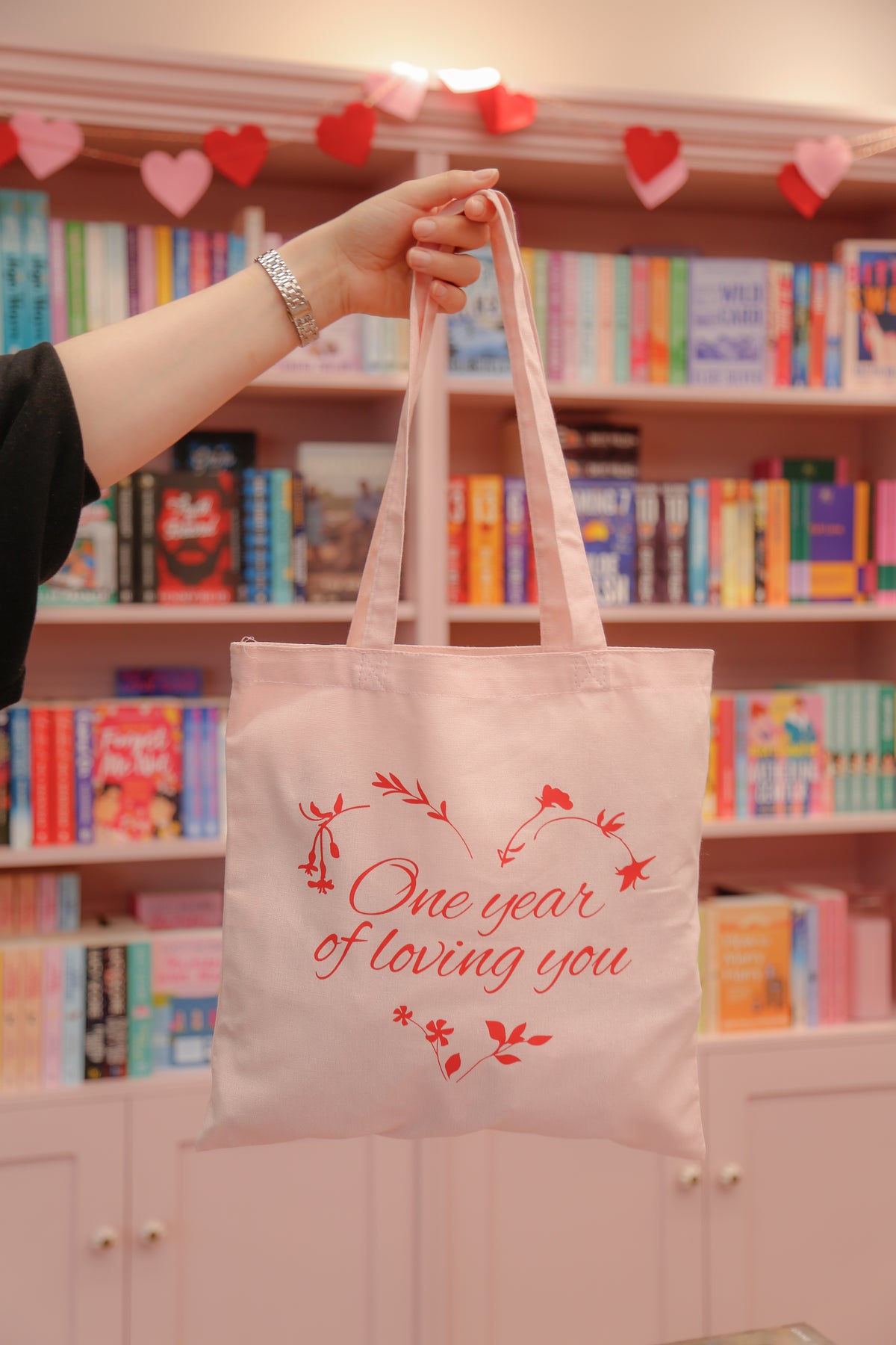 "One Year Of Loving You" Tote Bag