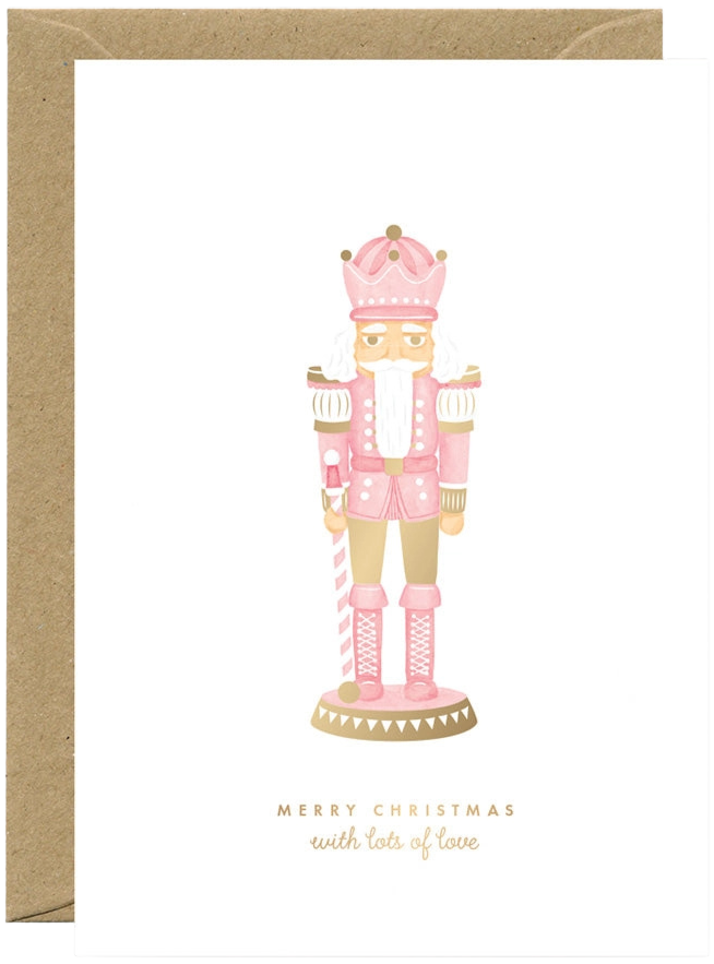 Pink Nutcracker Greeting Card