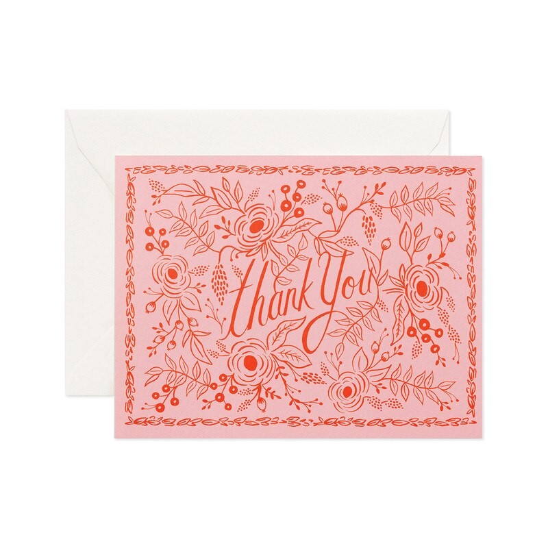Rose Thank You Card / Buy Now Online