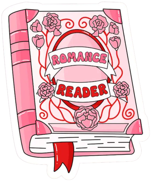 Romance Reader Book Sticker