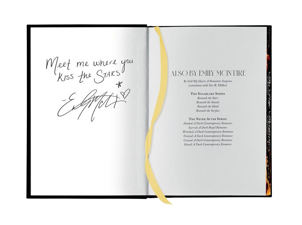 Open 'Scarred' book to the author's note