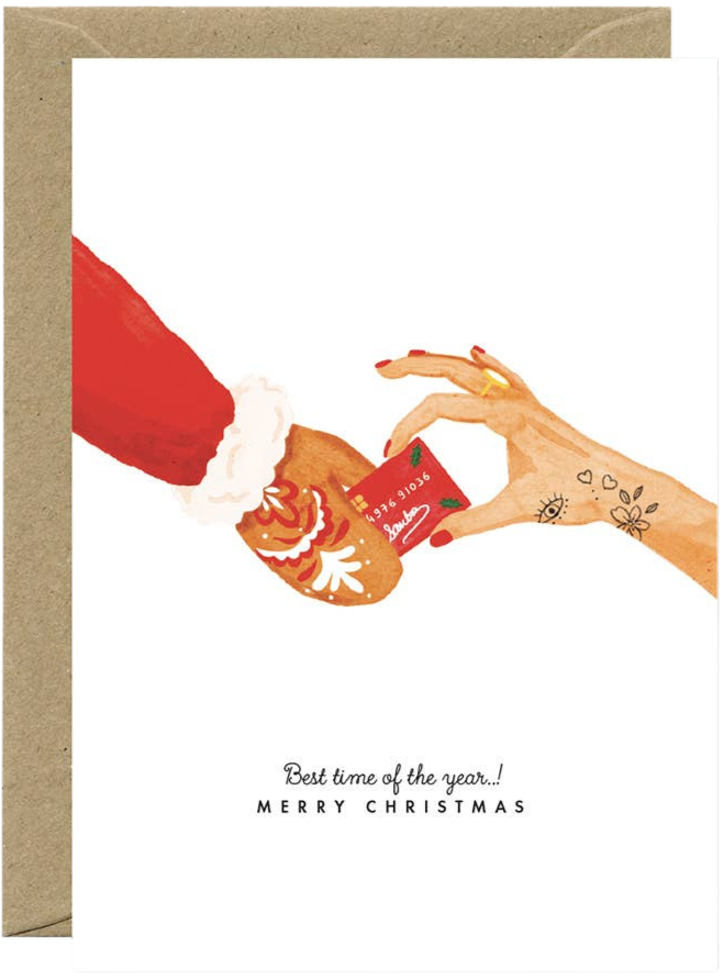Santas Creditcard Greeting Card