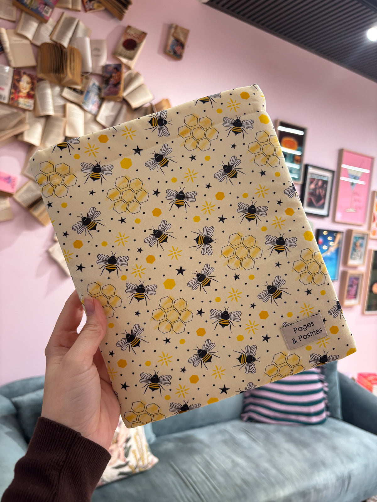 Small Book Pouch - Honey Bee