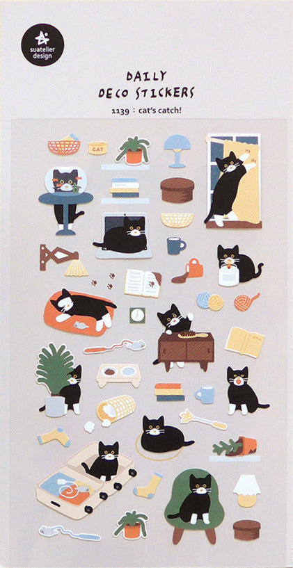 Cat's Catch Sticker Sheet