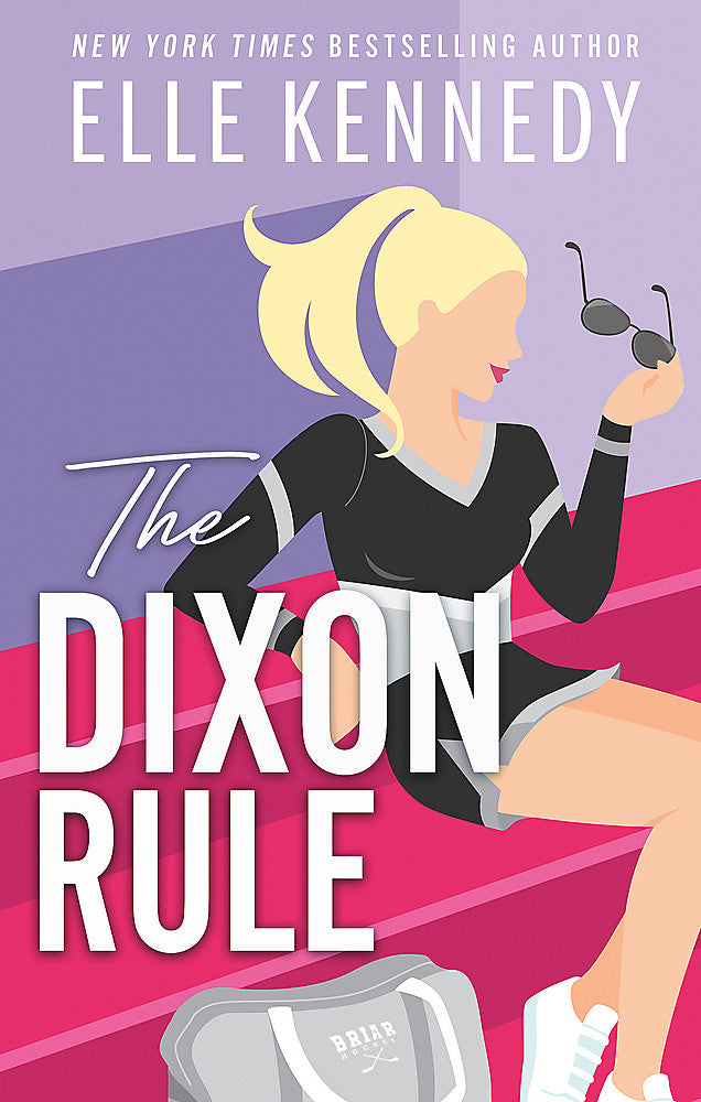 The cover of the book 'The Dixon Rule' features an illustration of a woman with blonde hair sitting in a colourful setting.