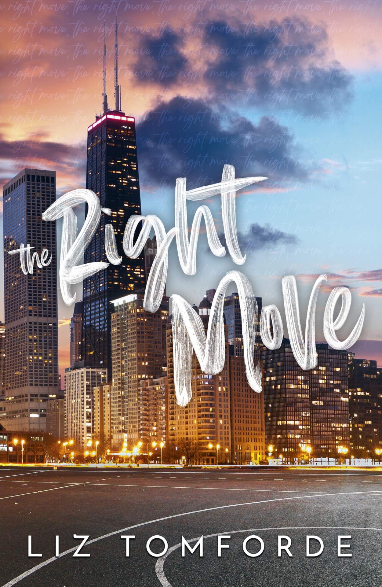 Book cover of 'The Right Move' featuring a cityscape 