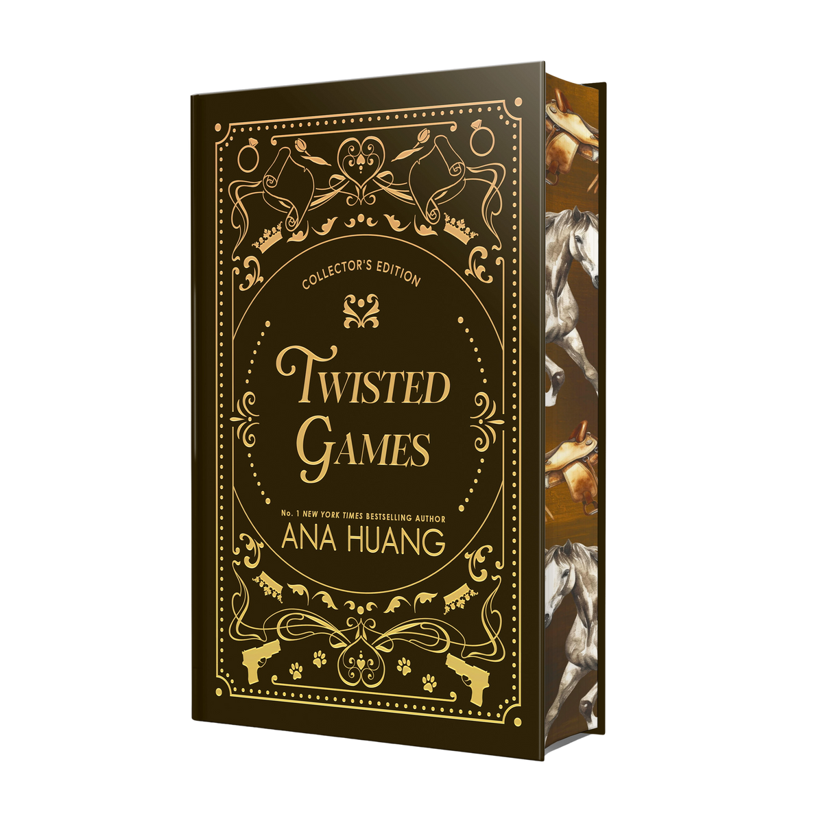 Book titled 'Twisted Games' by Ana Huang with decorative cover design.