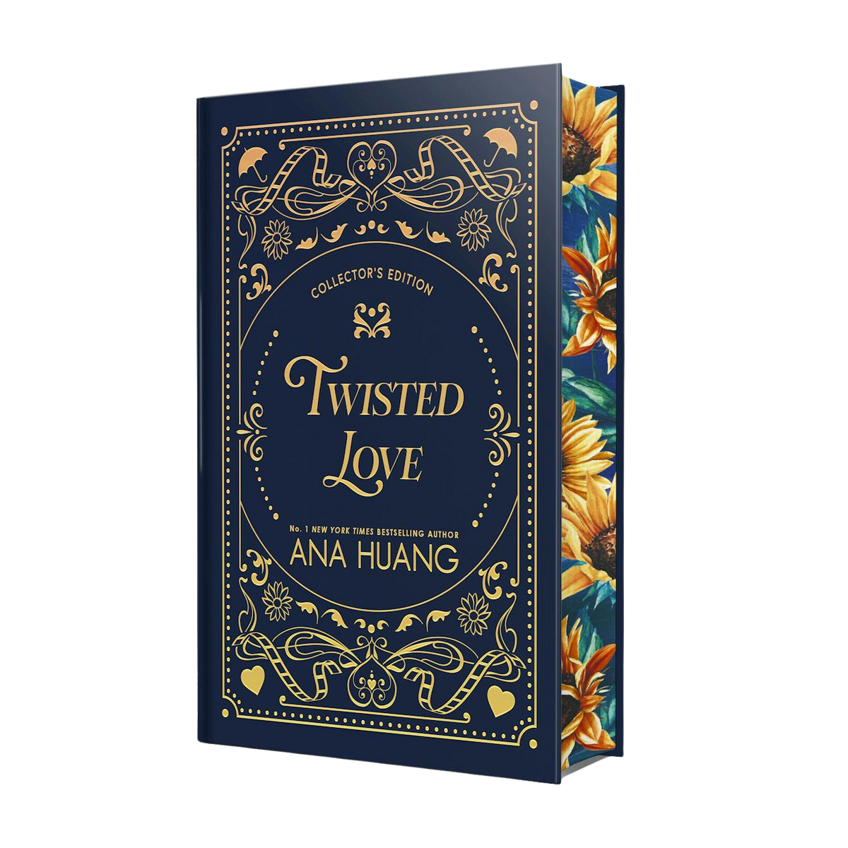 Book cover of 'Twisted Love' by Ana Huang with decorative elements and floral design.