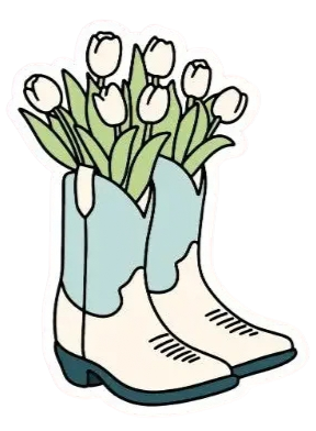Tulip Boots Sticker