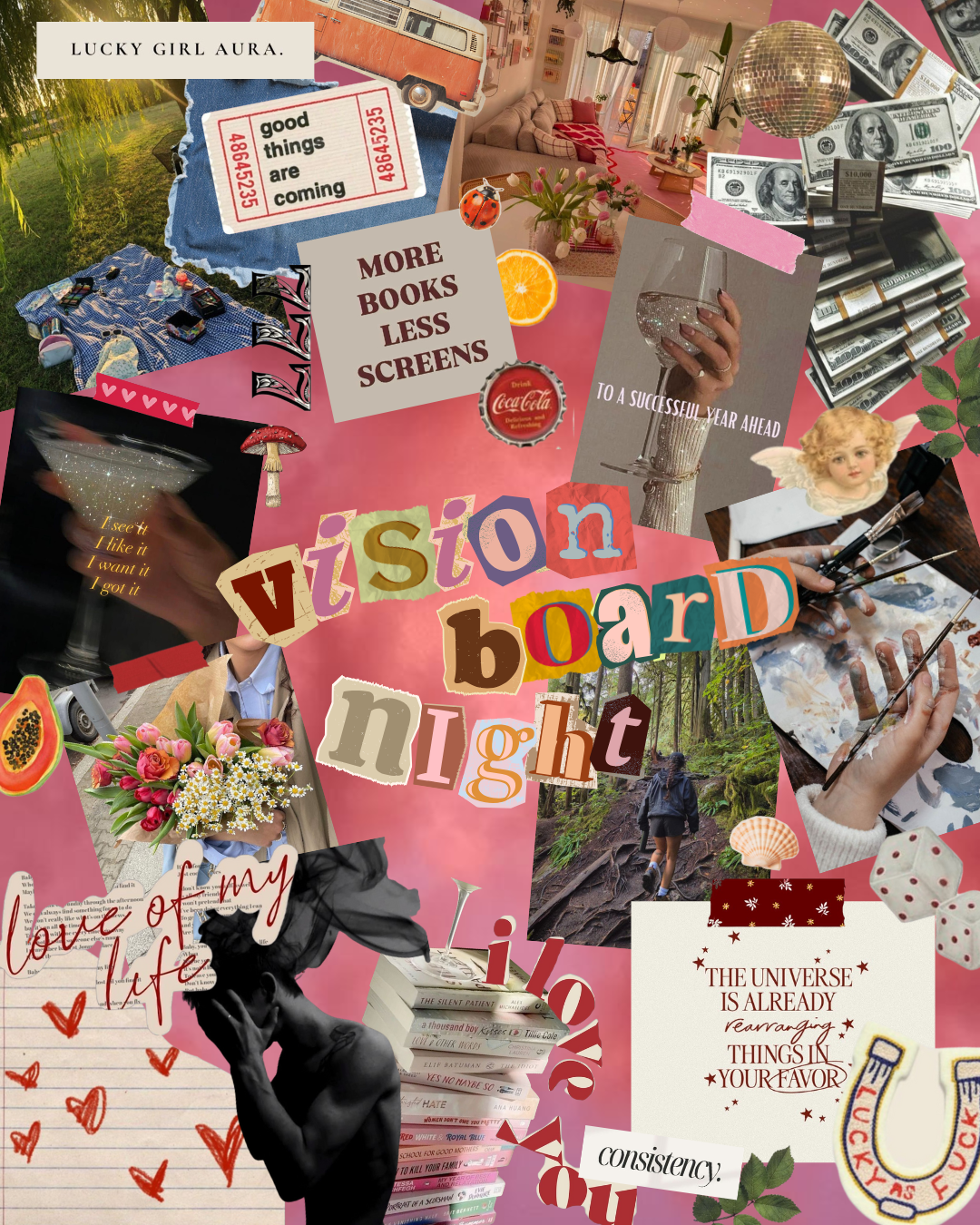 2026 Vision Board Evening