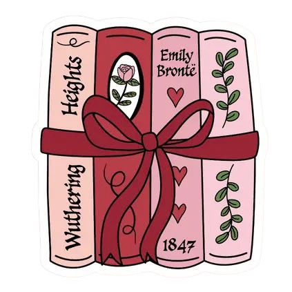 Wuth Heights Books Sticker