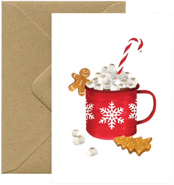Xmas Hot Chocolate Greeting Card